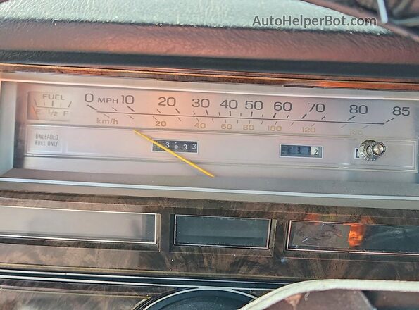 9Y82S678727 1979 LINCOLN CONTINENTA Black Widok zestawu wskaźników