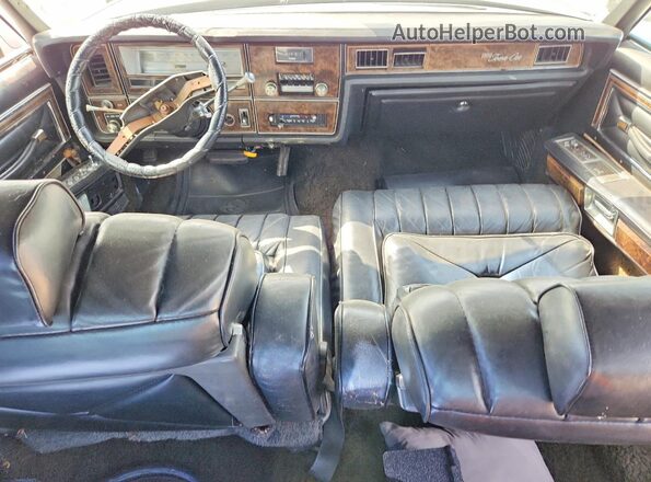 9Y82S678727 1979 LINCOLN CONTINENTA Black Widok deski rozdzielczej