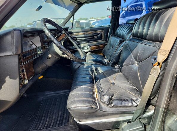 9Y82S678727 1979 LINCOLN CONTINENTA Black Widok wnętrza z przodu