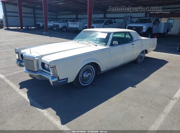 9Y89A858142 1970 LINCOLN CONTINENTAL MARK 3 White წინა მარცხენა ხედი სამი მეოთხედიდან