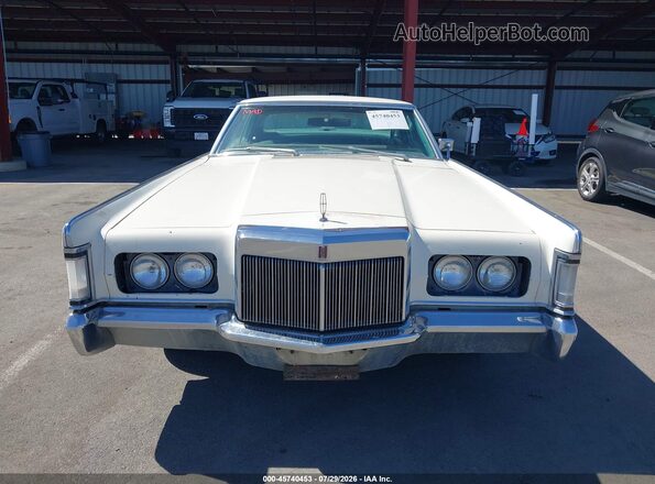 9Y89A858142 1970 LINCOLN CONTINENTAL MARK 3 White ხელსაწყოთა პანელის ხედი