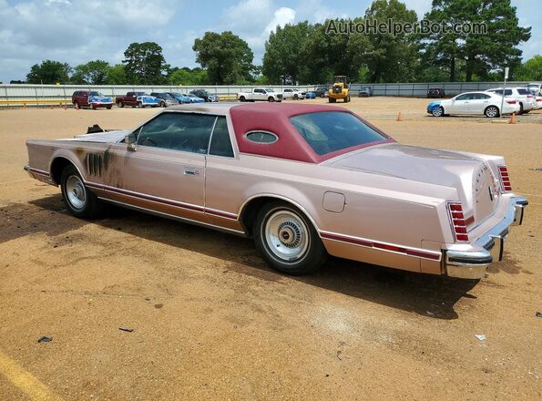 9Y89S737935 1979 LINCOLN CONTINENTA Pink Tył lewy