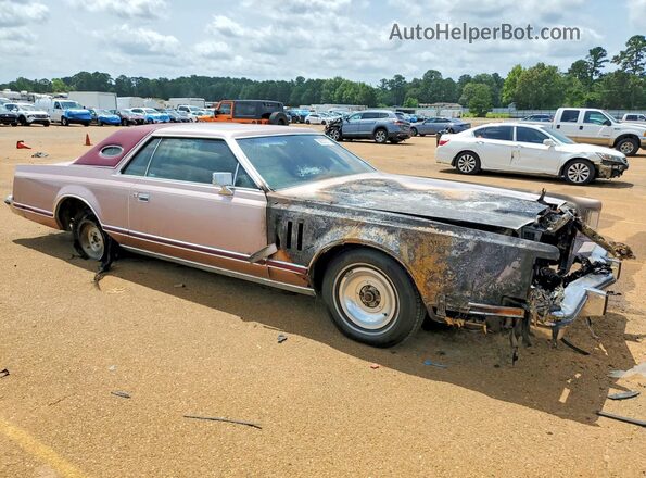 9Y89S737935 1979 LINCOLN CONTINENTA Pink Przód prawy