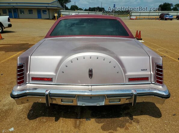 9Y89S737935 1979 LINCOLN CONTINENTA Pink Widok z tyłu