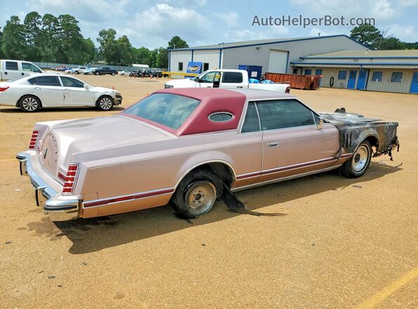 9Y89S737935 1979 LINCOLN CONTINENTA Pink Tył prawy