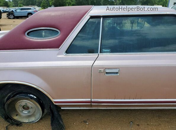 9Y89S737935 1979 LINCOLN CONTINENTA Pink Widok tylnych siedzeń