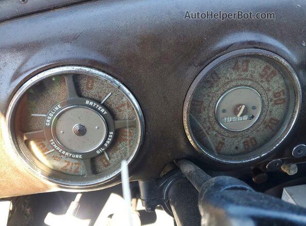AJCA671494 1951 CHEVROLET TRUCK Black ხელსაწყოთა პანელის ხედი