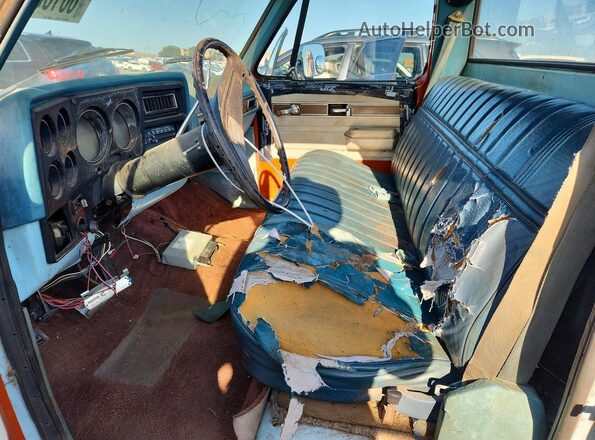 CCL447S220430 1977 CHEVROLET C10 Синий Вид салона спереди