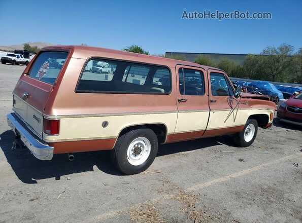 CCS267F176558 1977 CHEVROLET C20 Коричневый Задняя правая четверть