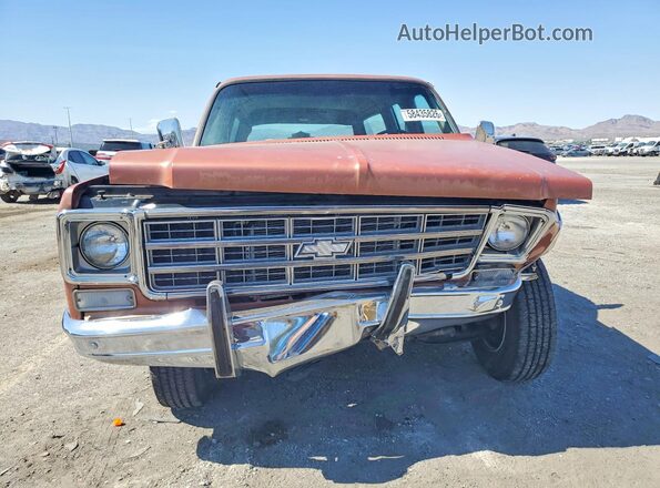 CCS267F176558 1977 CHEVROLET C20 Коричневый Вид спереди