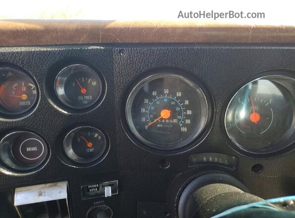 CCS267F176558 1977 CHEVROLET C20 Коричневый Вид щитка приборов