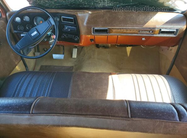 CCS267F176558 1977 CHEVROLET C20 Коричневый Вид панели приборов