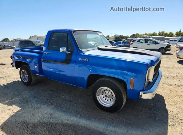 CCY143Z130119 1973 CHEVROLET C10 Blue Front right