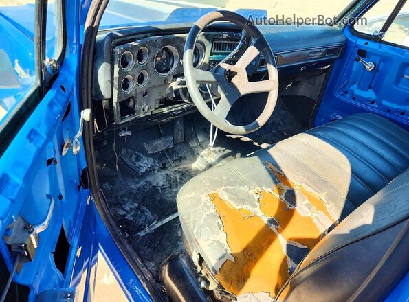 CCY143Z130119 1973 CHEVROLET C10 Blue Dashboard view