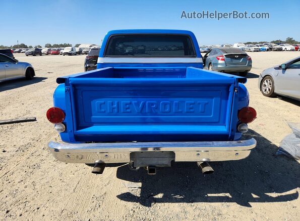 CCY143Z130119 1973 CHEVROLET C10 Blue Rear view