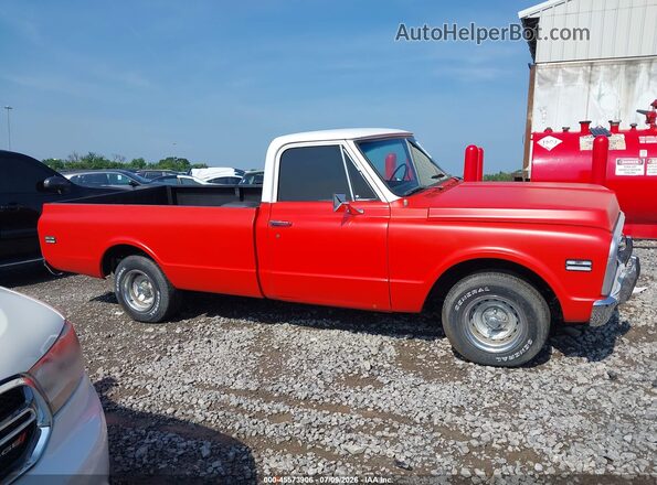 CE141S621148      1971 CHEVROLET C10 Orange Widok wnętrza z tyłu