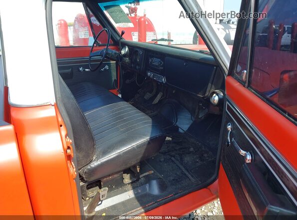 CE141S621148      1971 CHEVROLET C10 Orange Widok wnętrza z przodu