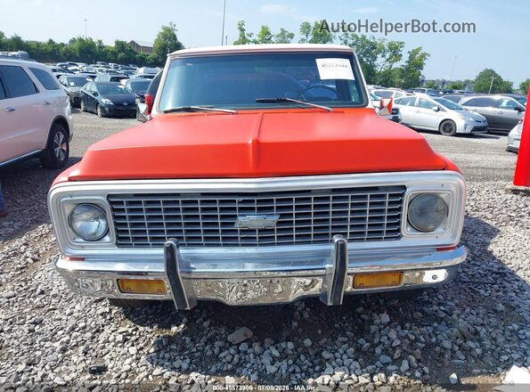 CE141S621148      1971 CHEVROLET C10 Orange Widok z przodu