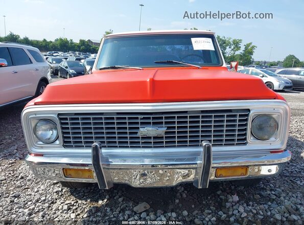 CE141S621148      1971 CHEVROLET C10 Orange Widok zestawu wskaźników