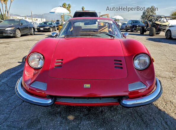 D1N0246GT01332 1970 FERRARI DINO Красный Вид спереди