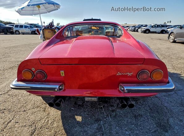 D1N0246GT01332 1970 FERRARI DINO Красный Вид сзади