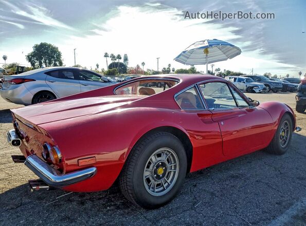 D1N0246GT01332 1970 FERRARI DINO Красный Задняя правая четверть