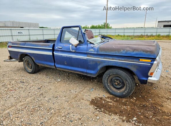 F10GLEF6187 1979 FORD F150 Blue Przód prawy