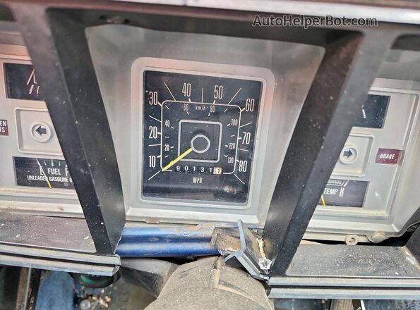 F10GLEF6187 1979 FORD F150 Blue Widok zestawu wskaźników