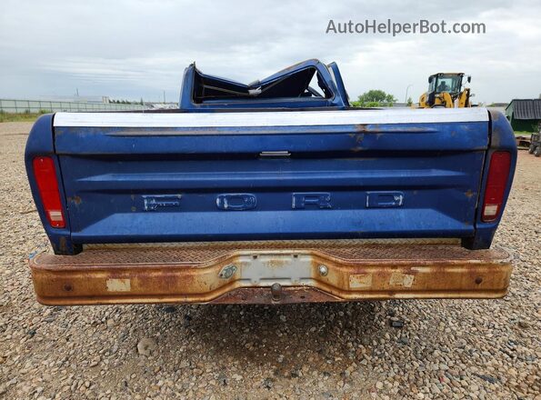 F10GLEF6187 1979 FORD F150 Blue Widok z tyłu