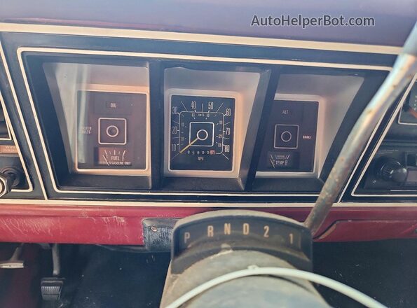 F10HNCH1099 1978 FORD F100 Two Tone ხელსაწყოთა პანელის ხედი