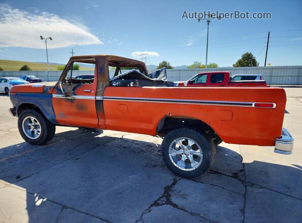 F14BRFA5215 1979 FORD F150 Orange Trasero izquierdo