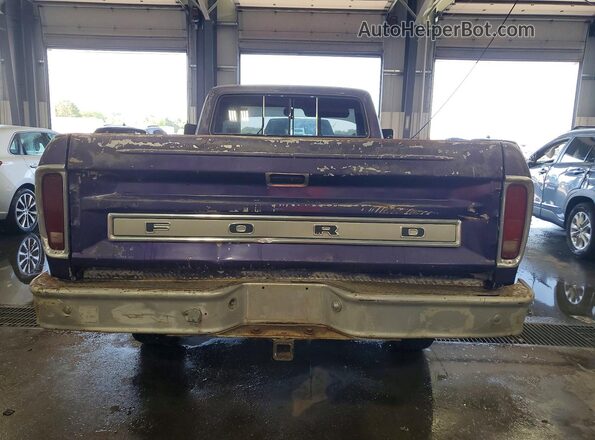 F14HRZ20343 1977 FORD F150 Purple Rear view