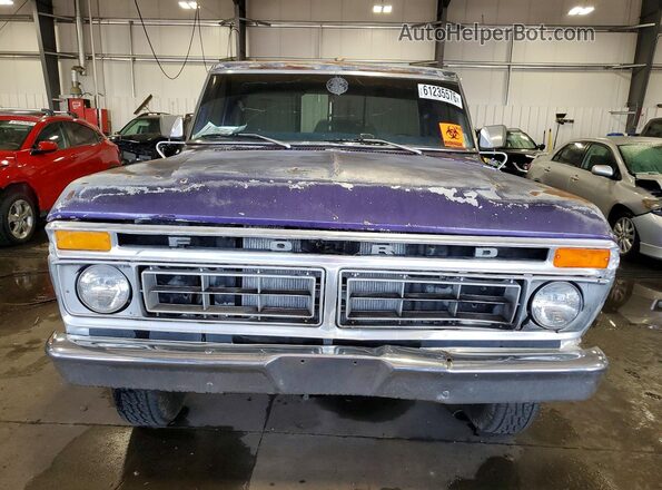 F14HRZ20343 1977 FORD F150 Purple Front view