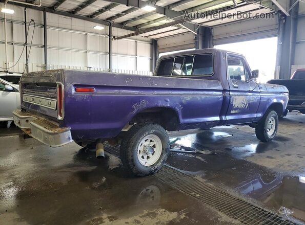 F14HRZ20343 1977 FORD F150 Purple Rear right