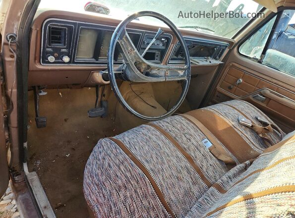 F25HRR41663 1973 FORD F250 White Widok deski rozdzielczej