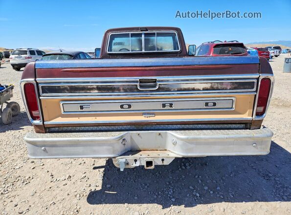 F25JRCE0051 1978 FORD F250 Коричневый Вид сзади