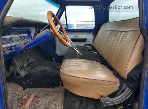 F25YRF91276 1969 FORD F250 Blue Вид салону спереду