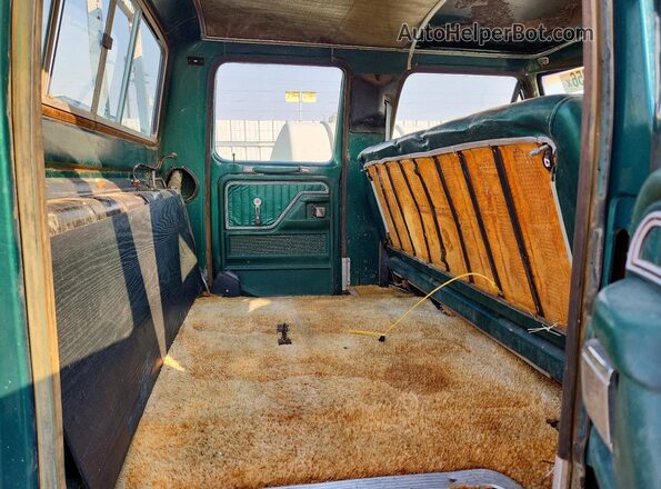 F35JCY23119 1977 FORD F350 Green უკანა სავარძლების ხედი