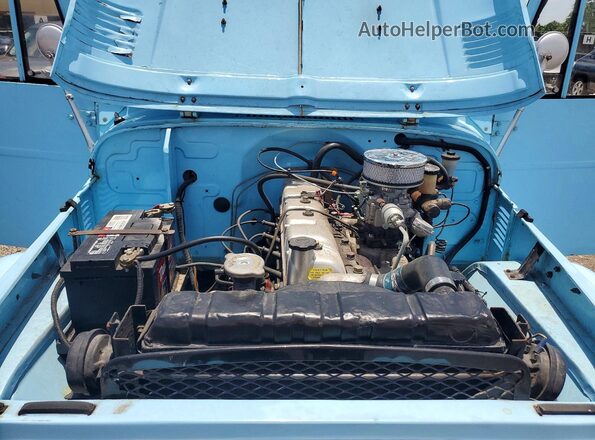 FJ4086969 1967 TOYOTA LAND Blue Widok wnętrza z tyłu