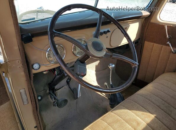 GA67031 1937 FORD PICK Tan Vista del salpicadero