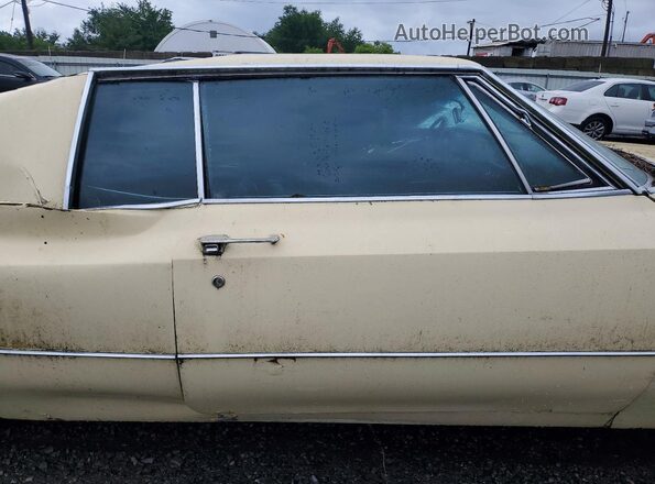J8266777 1968 CADILLAC DEVILLE Cream უკანა სავარძლების ხედი