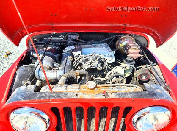 J8F83AA001505 1978 JEEP JEEP Red Вид задньої частини салону
