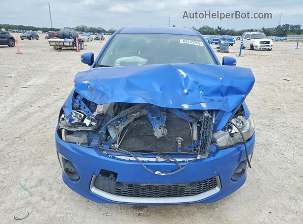 JA32U2FU0GU001458 2016 MITSUBISHI LANCER Blue Front view