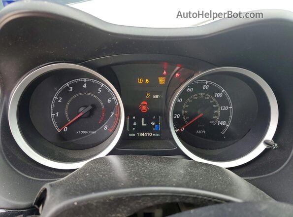JA32U2FU0GU001458 2016 MITSUBISHI LANCER Blue Instrument cluster view