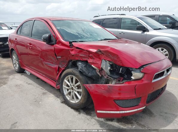 JA32U2FU1GU001324 2016 MITSUBISHI LANCER Red წინა ხედი