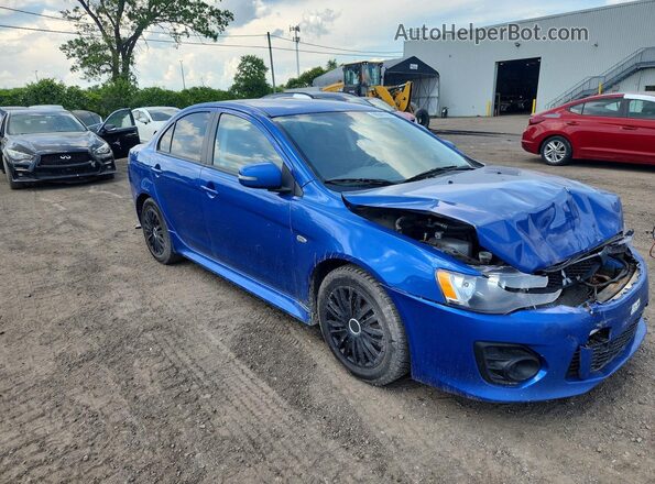 JA32U2FU1GU600403 2016 MITSUBISHI LANCER Blue Առջևի աջ