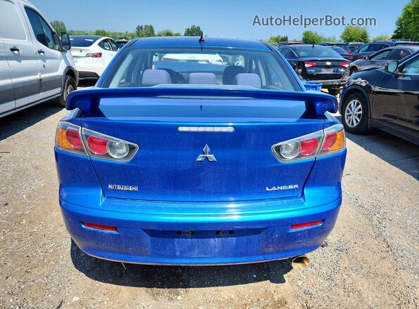 JA32U2FU1GU600532 2016 MITSUBISHI LANCER Blue Вид ззаду