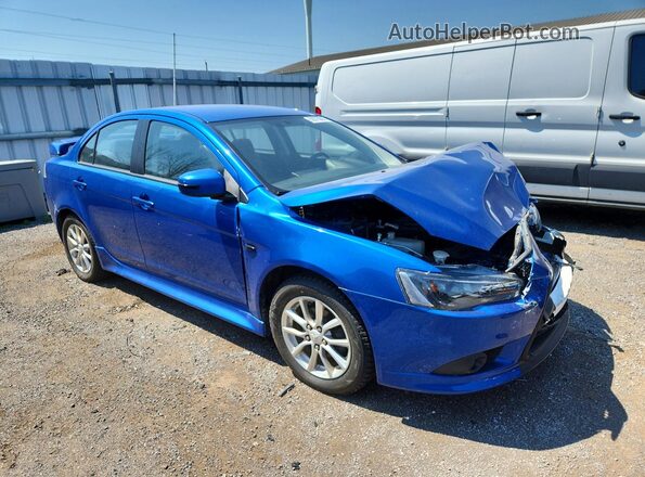 JA32U2FU1GU600532 2016 MITSUBISHI LANCER Blue Передня права чверть