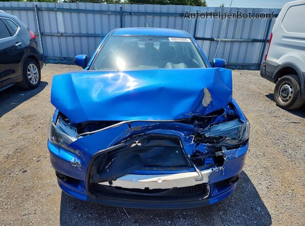 JA32U2FU1GU600532 2016 MITSUBISHI LANCER Blue Вид спереду