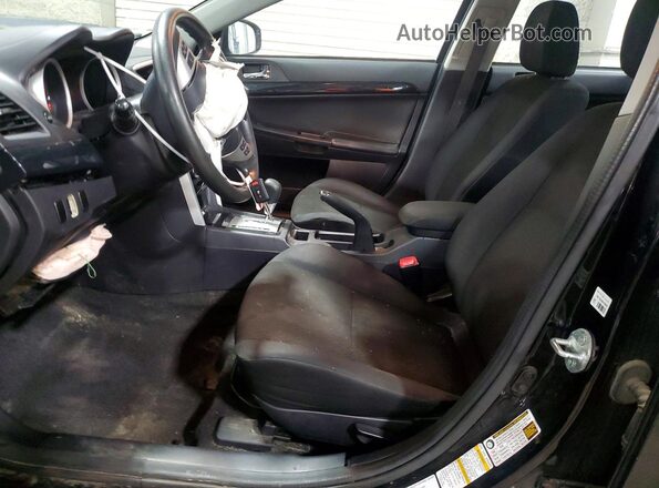 JA32U2FU1HU005407 2017 MITSUBISHI LANCER Черный Вид салона спереди